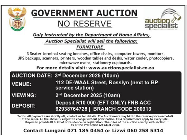 Department of Home Affairs, Gauteng